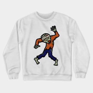 Halloween ghost monster haunted scary ghoul Crewneck Sweatshirt